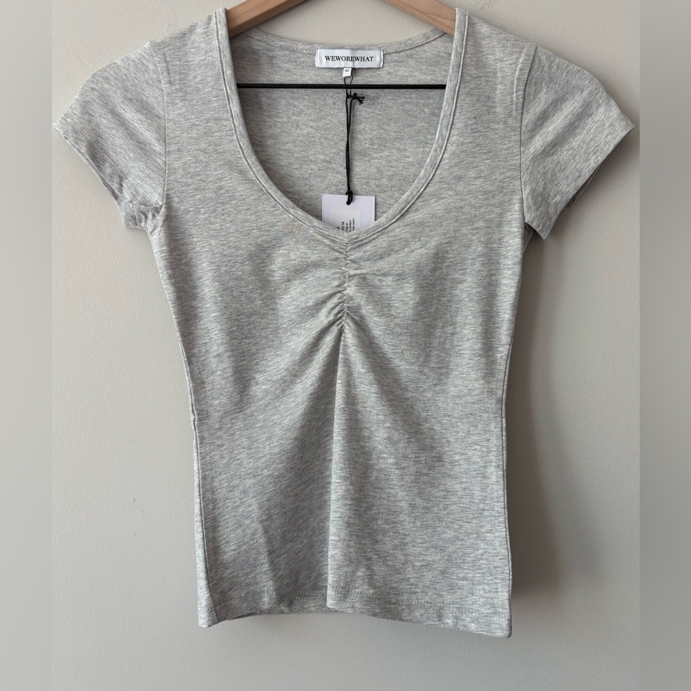 NWT WeWoreWhat Ruched Tee